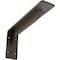 Ekena Millwork Embrey Steel Bracket, Hammered Dark Bronze 2"W x 10"D x 4 3/4"H BKTM02X10X04EBHDB - alternate 1
